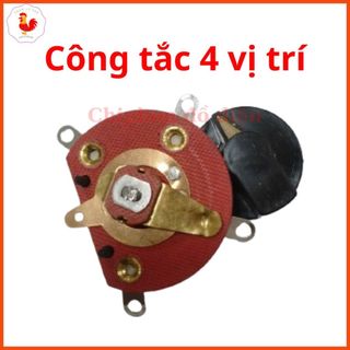 Công tắc xoay galet 4 vị trí có kèm núm xoay