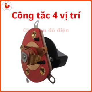 Công tắc xoay galet 4 vị trí có kèm núm xoay