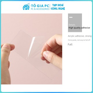 Miếng dán cố định ổ cắm điện, giá đỡ ổ điện dính treo tường không cần đục lỗ