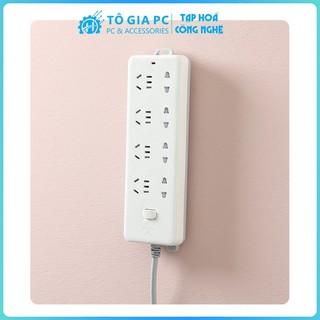 Miếng dán cố định ổ cắm điện, giá đỡ ổ điện dính treo tường không cần đục lỗ