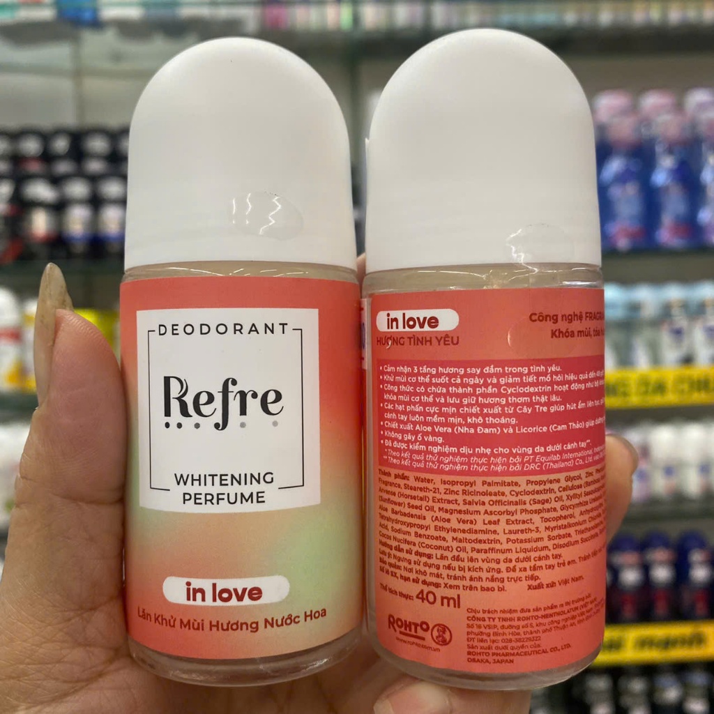 LĂN KHỬ MÙI REFRE NATURAL HƯƠNG TÌNH YÊU 40 ML | Shopee Việt Nam