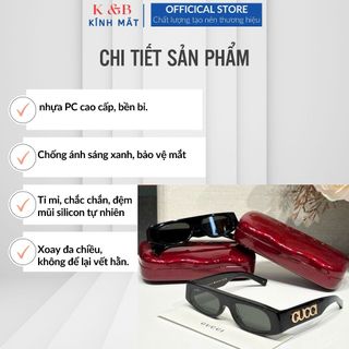 Kính Oval Gọng Nhựa Bảng Nhỏ Đính Logo Cực Hót Chống Tia UV, Thời Trang 2024 - T62 SALE SHOCK 50%
