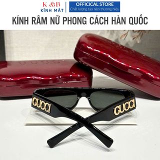 Kính Oval Gọng Nhựa Bảng Nhỏ Đính Logo Cực Hót Chống Tia UV, Thời Trang 2024 - T62 SALE SHOCK 50%