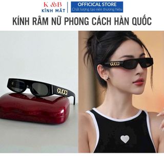 Kính Oval Gọng Nhựa Bảng Nhỏ Đính Logo Cực Hót Chống Tia UV, Thời Trang 2024 - T62 SALE SHOCK 50%