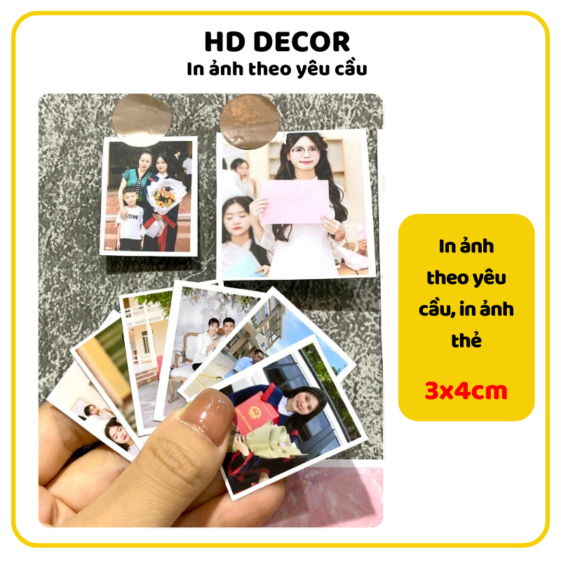 (ĐN - Nhận in từ 15 ảnh trở lên ) In ảnh 3x4cm in theo yêu cầu, in ảnh thẻ, ảnh hồ sơ