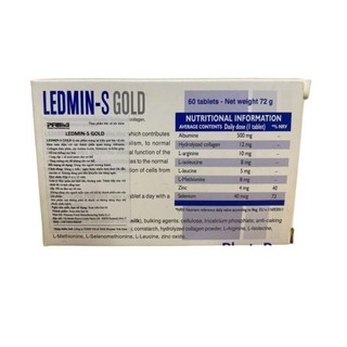 ✅ [Chính Hãng] Ledmin-S Gold - Giúp bổ sung Albumin và các acid amin hiệu quả | Hộp 60 viên