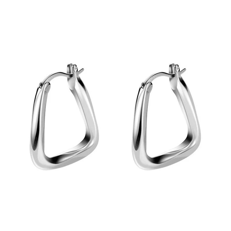 Khuyên tai nữ bạc 925 DE MERCI ACCESSORIES tiểu thư phủ bóng phụ kiện trang sức nữ BT027