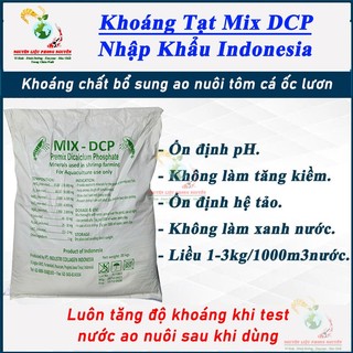 1kg Khoáng đa vi lượng Mix DCP, khoáng cho cá tôm tép ốc, Khoáng tạt phòng bệnh cong thân, đục cơ.