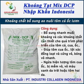 1kg Khoáng đa vi lượng Mix DCP, khoáng cho cá tôm tép ốc, Khoáng tạt phòng bệnh cong thân, đục cơ.
