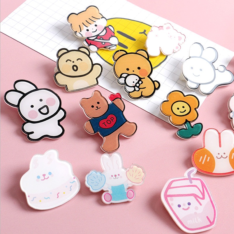 3 Pin Cài Nhựa Ghim Cài Mica Sticker Trang Trí Balo Túi Ví | Shopee ...