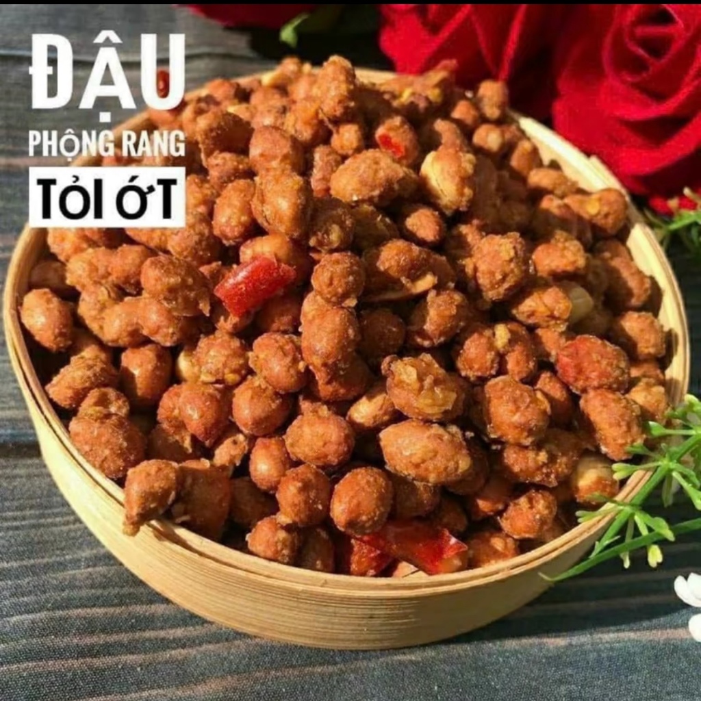 1Kg Đậu Mix 2 vị ( Phộng Da Cá Cốt Dừa/ Da Cá Tỏi Ớt) Thơm Ngon