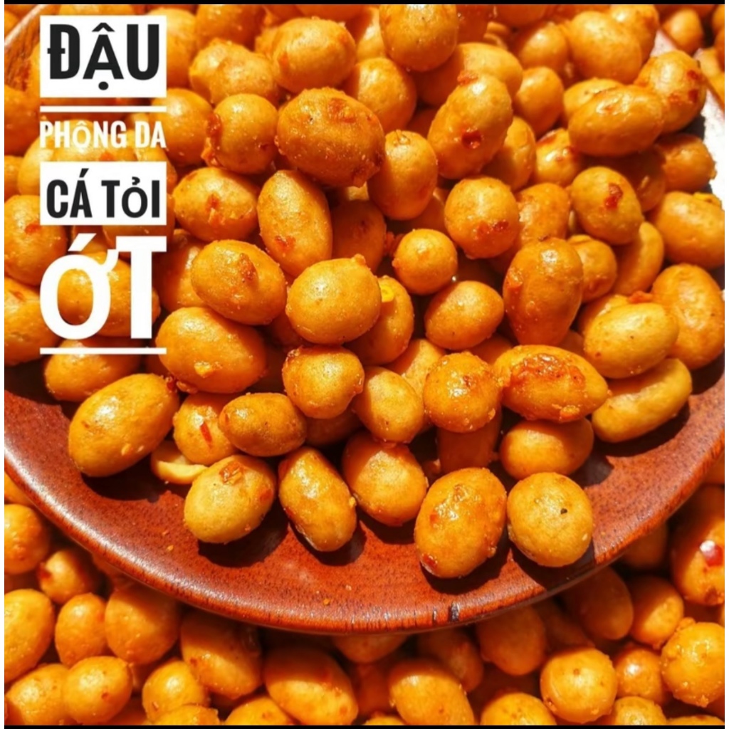 1Kg Đậu Mix 2 vị ( Phộng Da Cá Cốt Dừa/ Da Cá Tỏi Ớt) Thơm Ngon