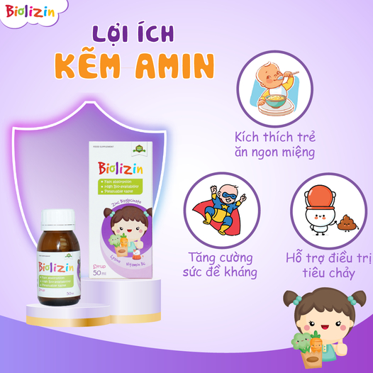 Combo Ferrolip baby & kẽm BIOLIZIN - Kẽm Dùng Cho Trẻ Biếng Ăn Và Giúp Tăng Đề Kháng Hấp Thu chai 50ml
