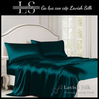 (Best Seller]Trọn Bộ Chăn  [Best Ga Gối Lụa Lavish Silk Cao Cấp Mát Lạnh Hàng Loại 1  - Xanh Cổ Vịt