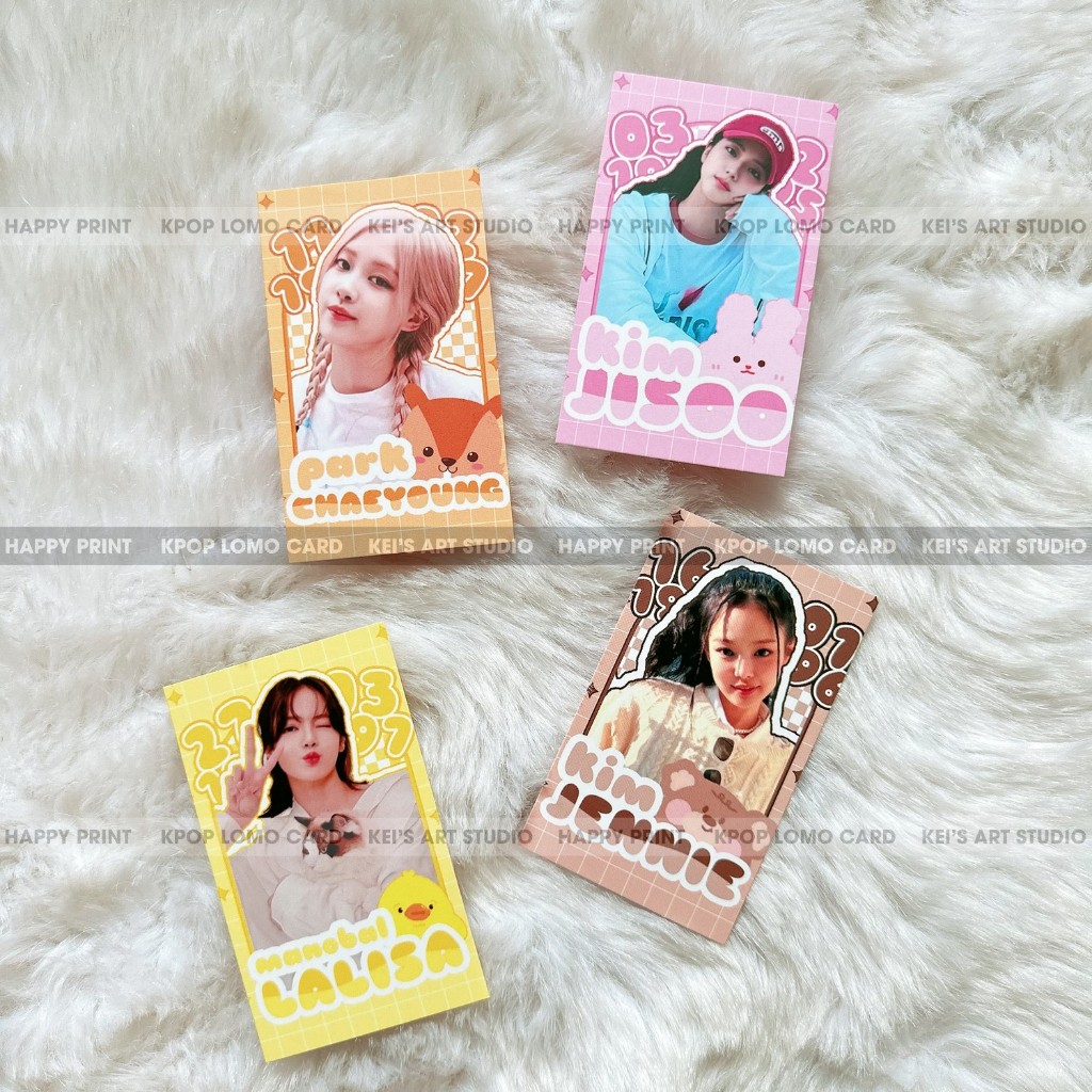 [GIÁ GOM] Set 100 card des Blackpink - thẻ ảnh thiết kế Rosé, Lisa, Jennie, Jisoo (mẫu cập nhật thêm)