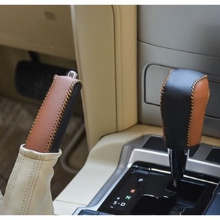 Bao da cần số phanh tay Toyota Land Cruiser Prado(khách mua nhắn giúp shop đời xe, tên xe cụ thể tránh nhầm lẫn nhé)