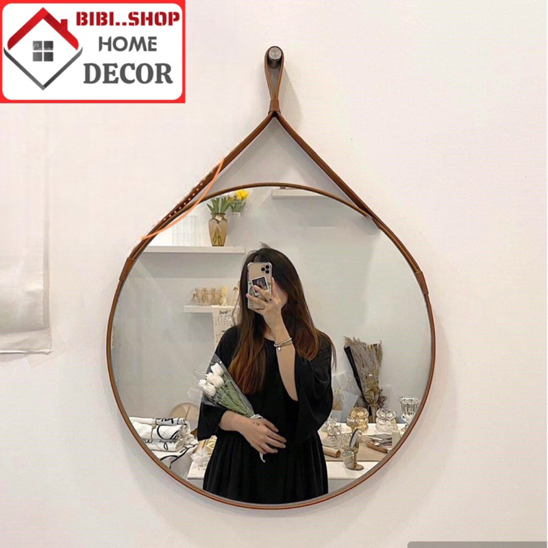 Gương tròn treo tường 🔥𝗛𝗔̀𝗡𝗚 𝗖𝗢́ 𝗦𝗔̆̃𝗡🔥 , Gương treo bàn trang điểm