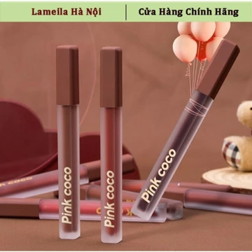 Son kem lì Show Pink Coco tone đỏ nâu đất mềm mịn môi lâu trôi,son môi chính hãng nội địa trung