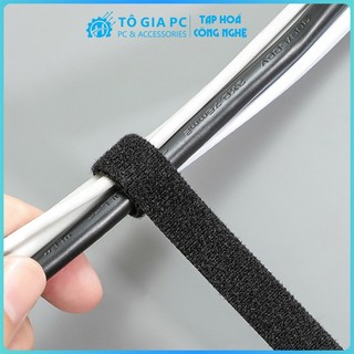 Cuộn dây quấn tai nghe cáp sạc dây điện cáp máy tính chống rối, dây buộc gọn cáp dây Velcro quản lý cố định dây cáp