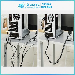 Cuộn dây quấn tai nghe cáp sạc dây điện cáp máy tính chống rối, dây buộc gọn cáp dây Velcro quản lý cố định dây cáp