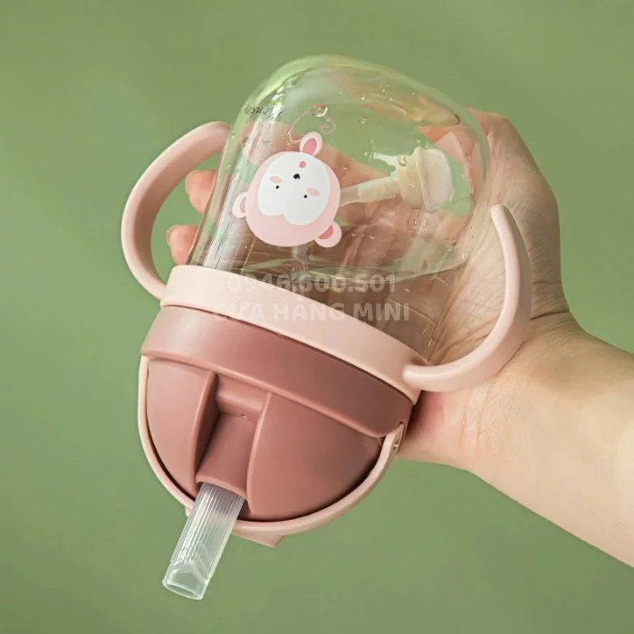 Bình Tập Uống Nước Có Tay Cầm, Van Chống Sặc