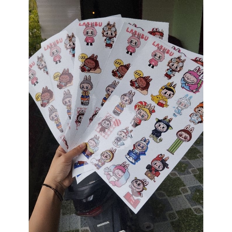 Sticker Labubu 20 hình dán trang trí siêu cute đáng yêu. La bubu chống nước