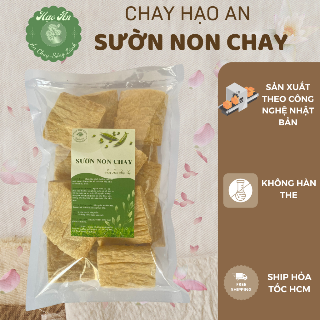 Sườn Non Chay (Loại Mỏng), Sườn non thuần chay 1kg 500g 200g , Sườn lát ...