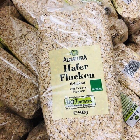 Yến mạch cho bé ăn dặm cán vỡ Hafer Flocken Đức 500gr