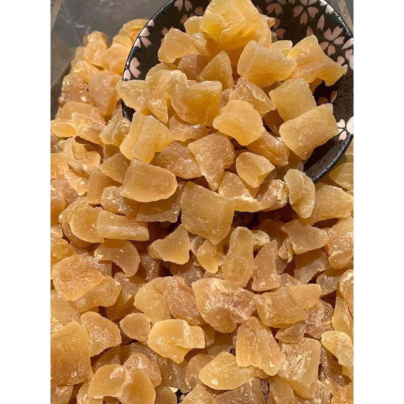 Gừng viên dẻo, kẹo gừng dẻo ngon miệng dùng cho người tập thể thao,món ăn vặt, Trái Cây Sấy Minh Nhi
