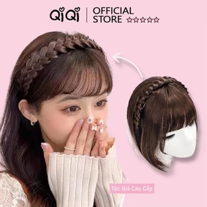 Bờm tóc giả che hói phủ bạc QiQiShop