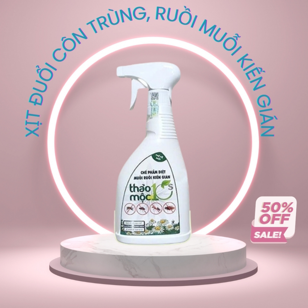 Bình Xịt Diệt Muỗi Kiến Gián Mối Sinh Học THẢO MỘC 10 Chai 500ml ...