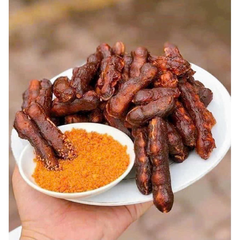 (Date mới ko sâu ) ME LÀO NGUYÊN TRÁI TẶNG MUỐI TÔM , me thái Chua ngọt . Trái cây sấy Minh Nhi
