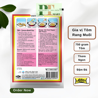 Gia vị tôm rang muối gói 50gr hiệu Lobo Thái. Pepper Salt Prawn Stir-fry Mix