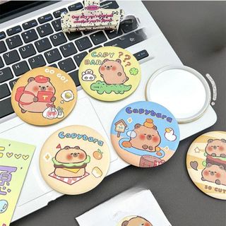 Gương Capybara Cầm Tay Mini Bỏ Túi Trang Điểm Nhỏ Cute Timo GL17