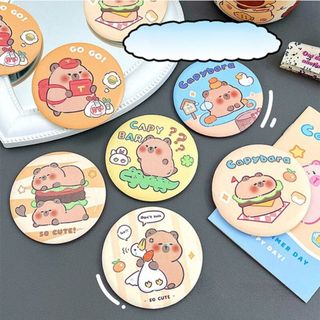 Gương Capybara Cầm Tay Mini Bỏ Túi Trang Điểm Nhỏ Cute Timo GL17