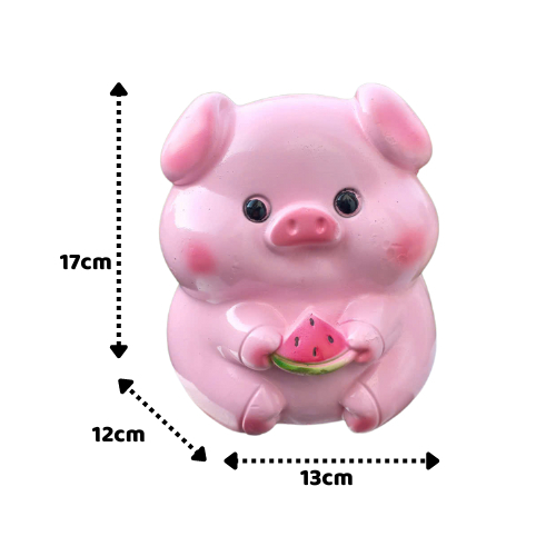 Heo đất tiết kiệm Heo DƯA HẤU siêu dễ thương size nhỏ-ống tiết kiệm trang trí LĐ1
