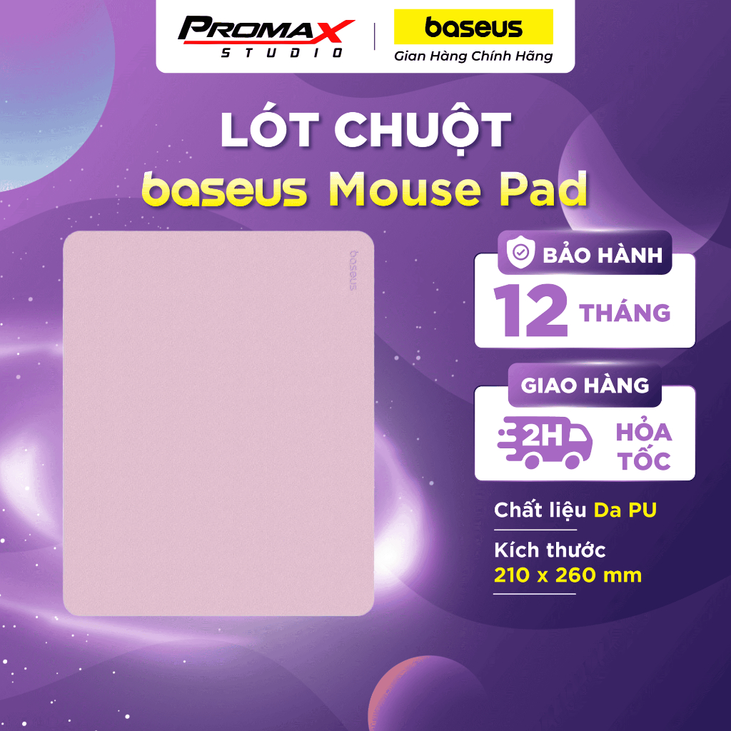 Lót Chuột Baseus Mouse Pad Chất Liệu Da PU Siêu Mịn | Shopee Việt Nam