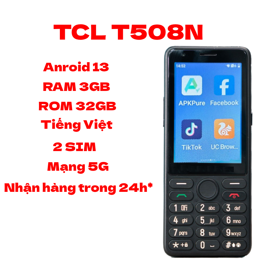 i n tho i TCL T508N co c m ng Android 13 ram 3G 32G Shopee Vi t Nam