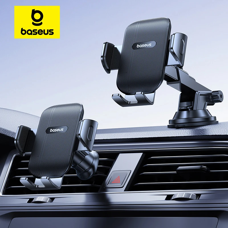 Giá đỡ điện thoại Baseus UltraControl Go Series Clamp-Type Phone Holder Dùng Cho Taplo (Suction Cup Version)
