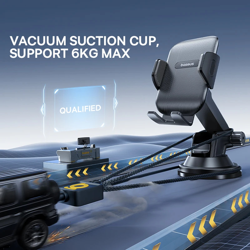 Giá đỡ điện thoại Baseus UltraControl Go Series Clamp-Type Phone Holder Dùng Cho Taplo (Suction Cup Version)