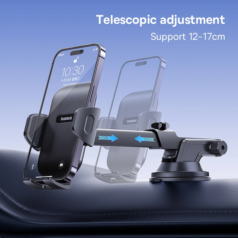 Giá đỡ điện thoại Baseus UltraControl Go Series Clamp-Type Phone Holder Dùng Cho Taplo (Suction Cup Version)