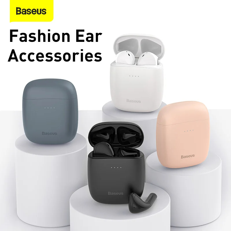 Tai Nghe Bluetooth Baseus Encok True Wireless Earphones W04 TWS Gen 2 Wireless Charger, New Model