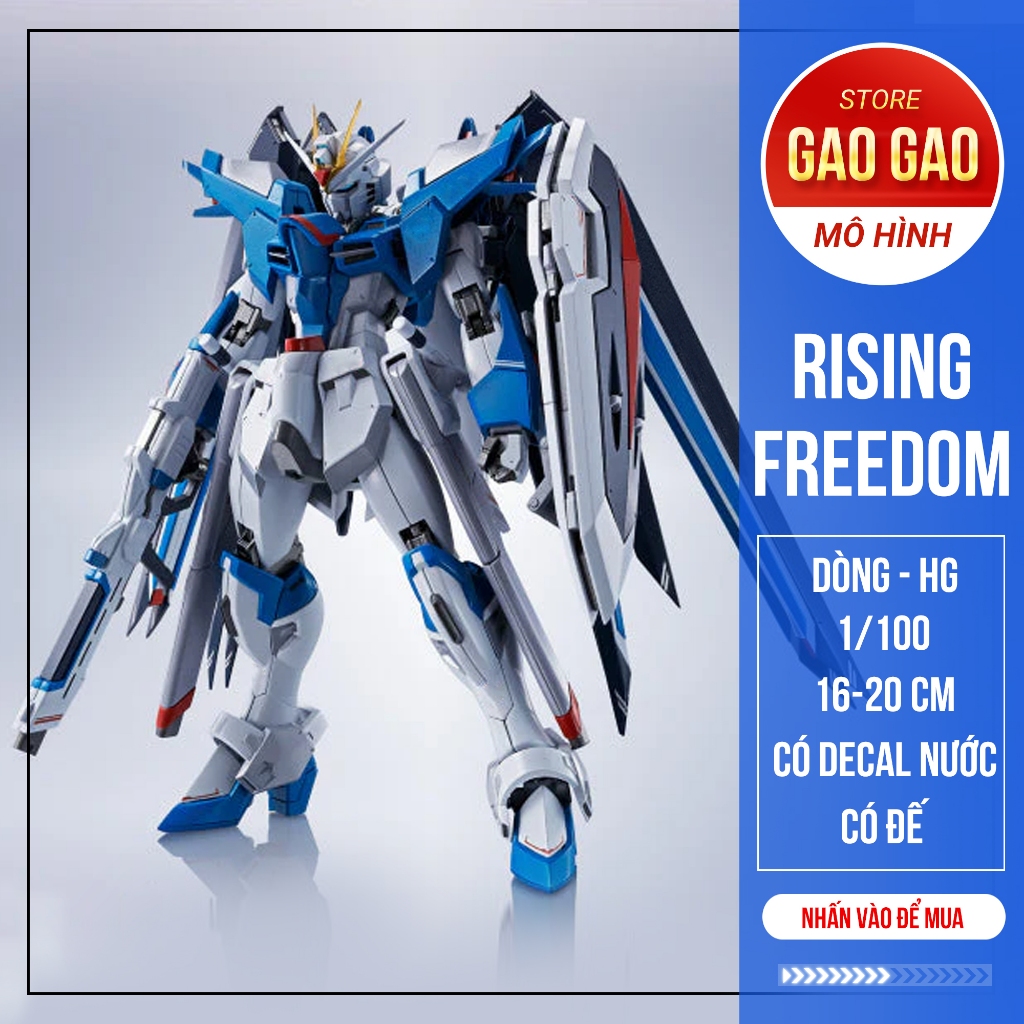 (Siêu phẩm) Mô hình lắp ráp Rising Freedom tỉ lệ 1/144 - Tặng kèm Decal ...