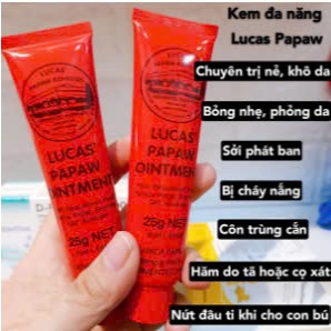 Kem dưỡng da đa năng Lucas Papaw Ointment 25ml - hanzo2009