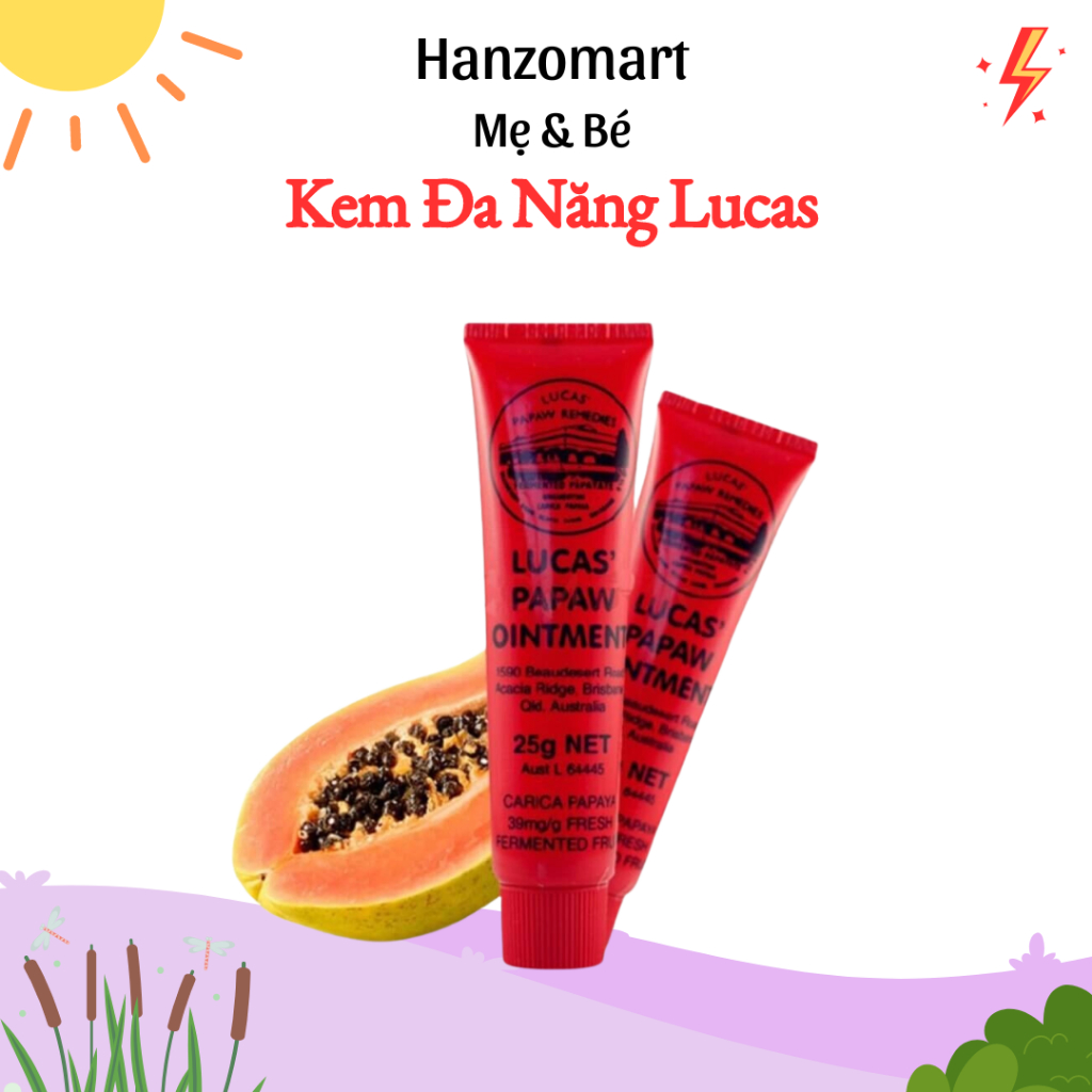 Kem dưỡng da đa năng Lucas Papaw Ointment 25ml - hanzo2009