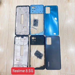Lưng vỏ realme 8 5g, nắp lưng, nắp pin, lưng pin, lưng nhựa vỏ bộ, khung sườn, benzen, khung nhựa giữa, RMX3241
