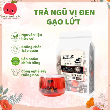 Trà ngũ vị đen/trà gạo lứt mix vị/trà ngũ hắc túi lọc tiện lợi đẹp da, tốt cho tóc, tóc đen dày (gói 50 túi lọc)