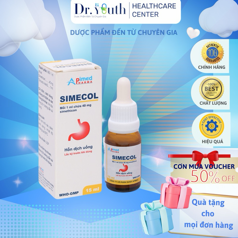 Hỗn Dịch Uống Simecol Apimed, Giảm Khó Tiêu, Đầy Hơi, Hỗ Trợ Tiêu Hóa ...