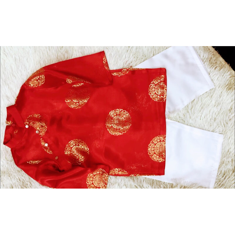 áo dài cách tân dành cho bé trai từ 7-36kg