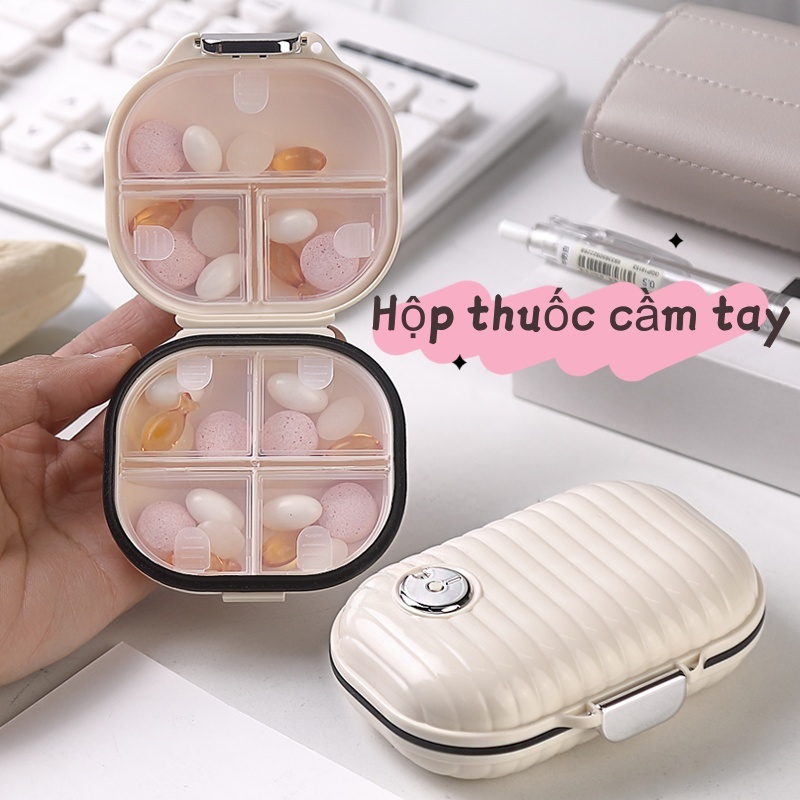 Hộp Đựng Thuốc Mini 7 Ngày Chống Ẩm – 7 Ngăn Cao Cấp, Nhỏ Gọn